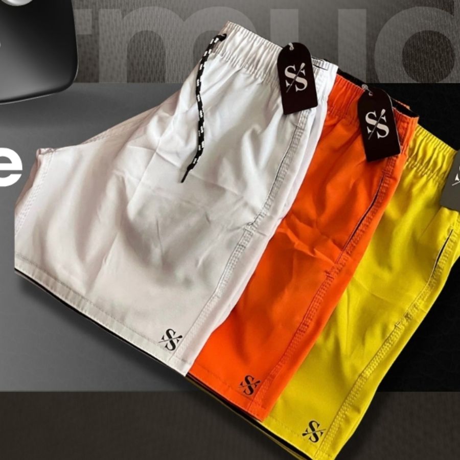 Kit 3 Bermudas Elastano